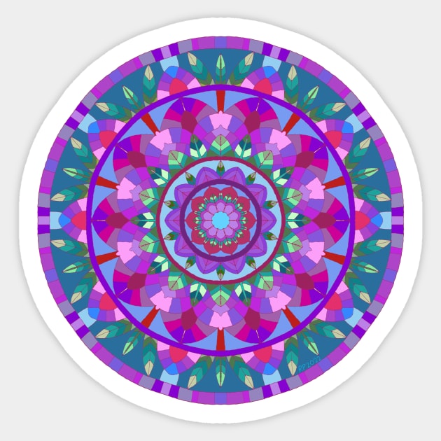 Crystal Garden Mandala Sticker by HealingHearts17